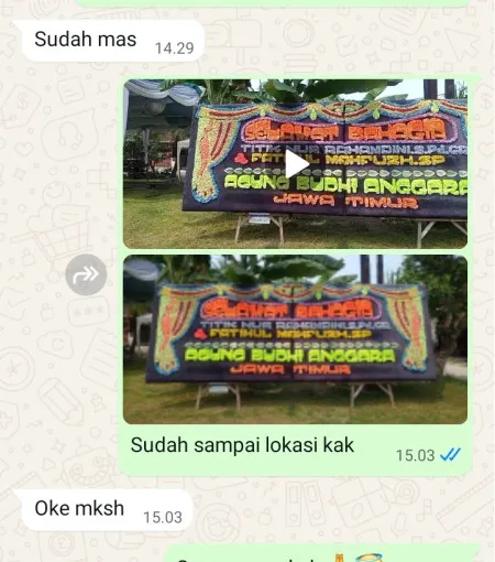 Pengiriman Papan Bunga Lapangan Banteng